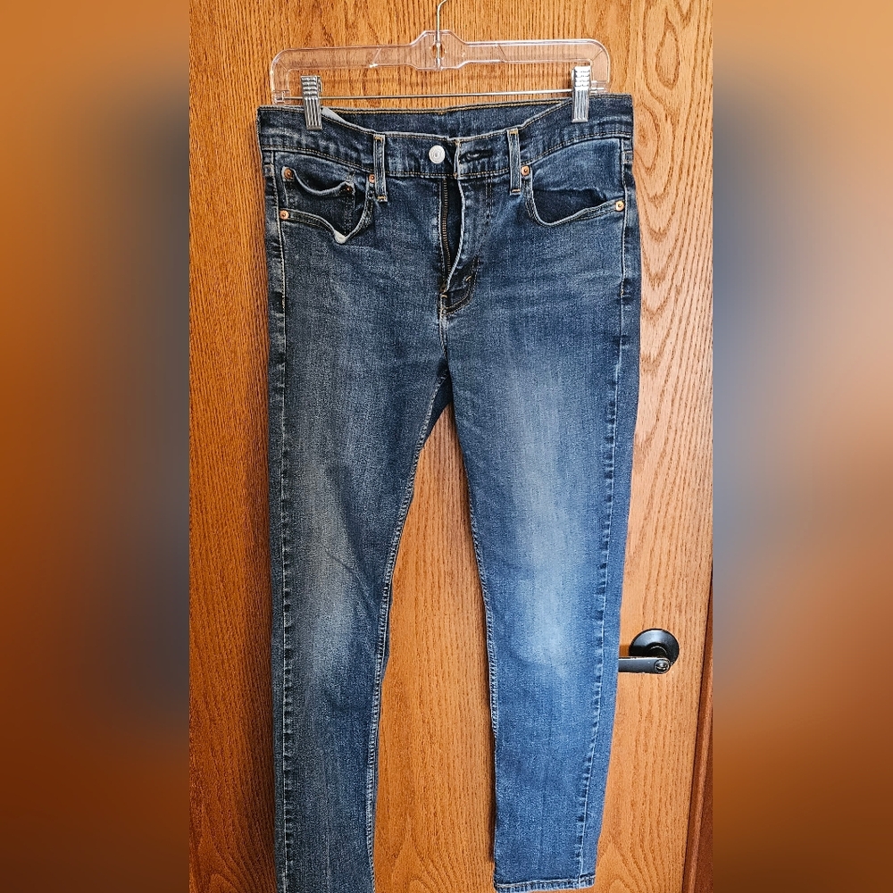 Levi's Men's Dark Blue Slim Jeans - Picture 6 of 7